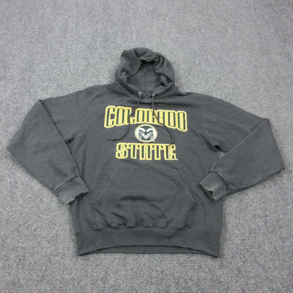 Colorado State Rams Hoodie Mens Small Gray NCAA Football Champion Fleece